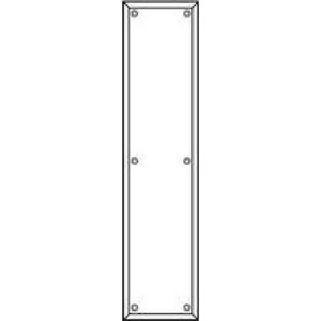 Rockwood RM5598B10B 3-1/2" x 15" Plain Push Plate Oil Rubbed Bronze RM5598B10B